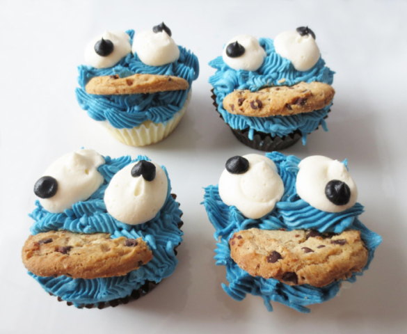 Order Cookie Monster and Elmo Cupcakes Today