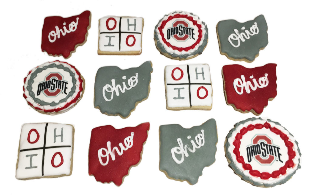 Ohio State University Themed Cookies