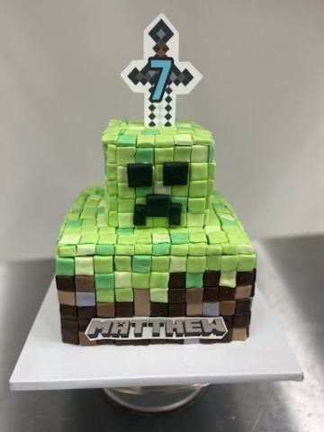 Minecraft themed cakes in Columbus, Ohio