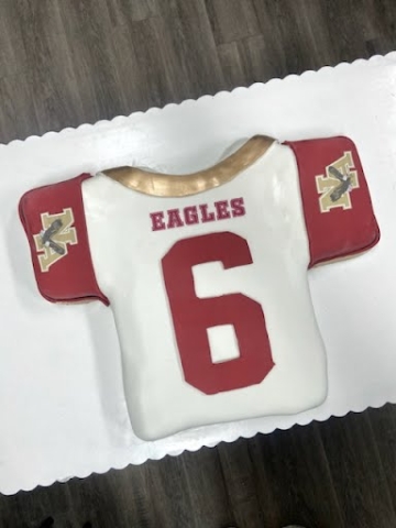 Football jersey themed cakes in Columbus, Ohio