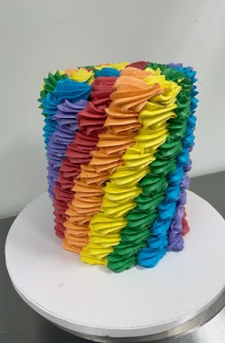 Rainbow themed cakes in Columbus, Ohio