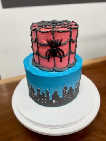 Spiderman themed cakes in Gahanna, Ohio