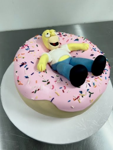 The Simpons themed fondant cakes in Gahanna, Ohio