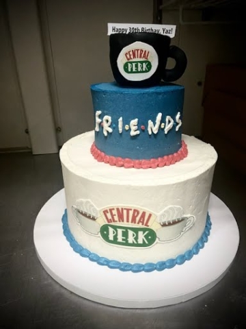 Friends TV Show themed cake in Columbus, Ohio