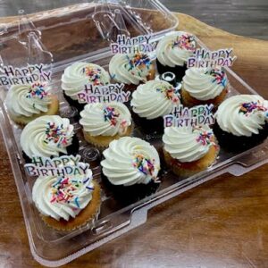 Happy Birthday Themed Cupcakes (Dozen)