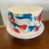 Colored spackle birthday cake