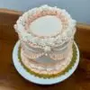 vintage circle quick cake with 2 colors