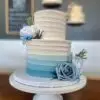 4"/6" rustic line ombre and artificial flowers