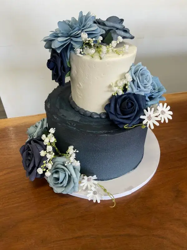 4"/8" with artificial flowers