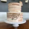 8"/10" ombre with icing monogram