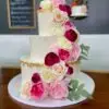 4"/8"/12" with edible gold leaf and artificial flowers