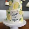 6"/8" Hand painted lemon theme