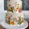 6"/8" with dried pressed flowers